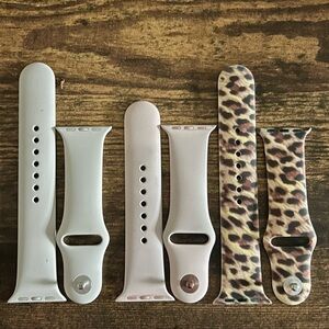 NWOT silicone sport watch bands